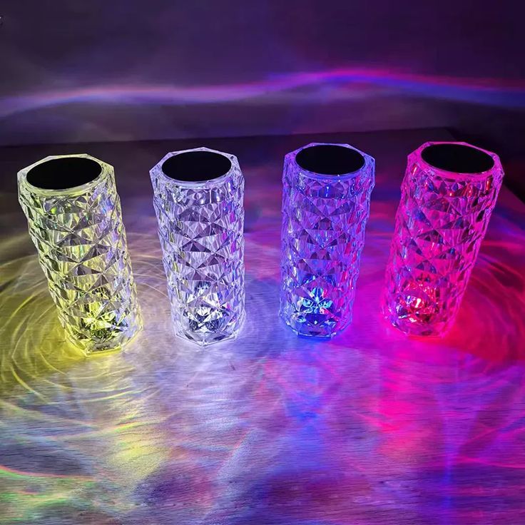 Crystal Diamond LED Night Lamp – Elegant Mood Light for Bedroom & Home Decor