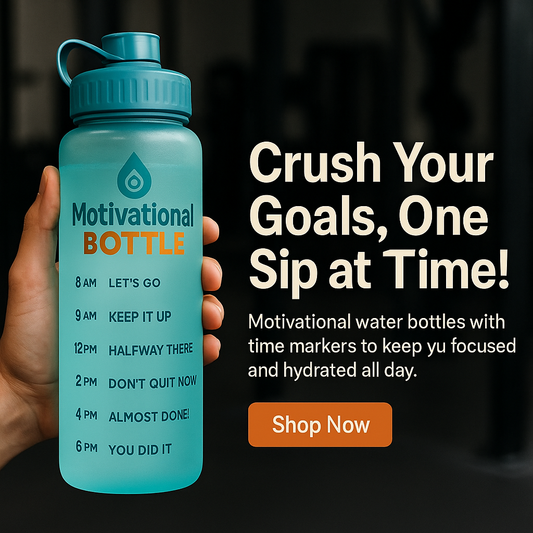 Cute Gradient Motivational Water Bottle with Time Marker | Leakproof BPA-Free Bottle for Kids & Women