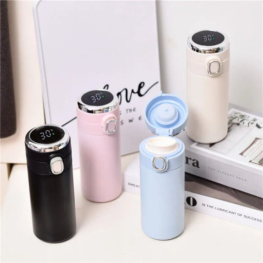 Smart LED Temperature Display Thermos Bottle – Stainless Steel Vacuum Flask | Hot & Cold Insulated Water Bottle for Travel, Office, Gym – 500ml