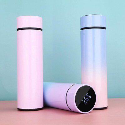 Smart LED Temperature Display Thermos Bottle – Stainless Steel Vacuum Flask | Hot & Cold Insulated Water Bottle for Travel, Office, Gym – 500ml