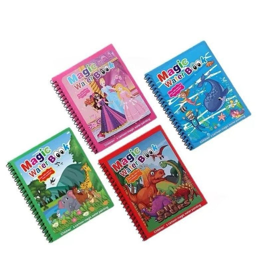 Magic Water Book – Reusable Dinosaur Theme Coloring Book for Kids (Pack of 3)